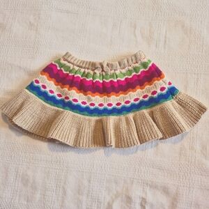 Gymboree girls size 3-6 months knit skirt Sweet Music line VGUC